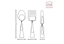 UNUS HOME Wanddeko Besteck Metall 3er Set Schwarz Bild 4