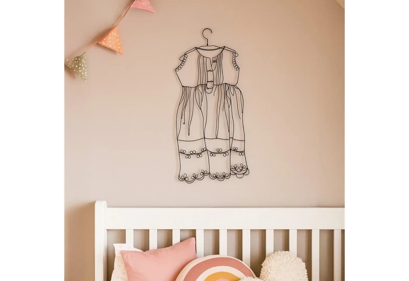 UNUS HOME Wanddekoobjekt Metallkunst Kleid in Schwarz - Bild 5