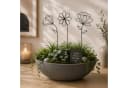 UNUS HOME Dekofigur Metallkunst Stecker Betty Blumen Set Schwarz Bild 1