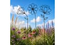 UNUS HOME Dekofigur Metallkunst Stecker Betty Blumen Set Schwarz Bild 3