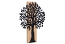 UNUS HOME Wanddeko Metallbaum Schwarz Bambusbrett Bild 4