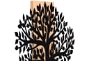 UNUS HOME Wanddeko Metallbaum Schwarz Bambusbrett Bild 5