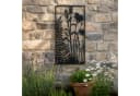 UNUS ELEMENTS Dekohänger Metallbild Farn & Blumen Schwarz Bild 1
