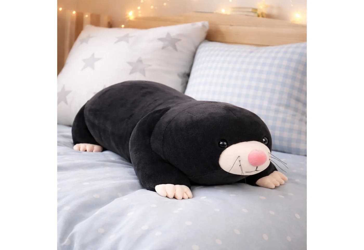 UNUS HOME Plüschfigur Kuscheltier Maulwurf 80 cm schwarz - Bild 5