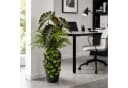 UNUS HOME Kunstpflanze mit Vase Alokasie Farn Efeu Grün Bild 5