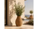 UNUS HOME Kunstpflanze Olivenzweige mit Seegras Vase Grün Bild 5