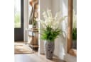 UNUS HOME Kunstblumen-Gesteck mit Vase 104cm Weiß/Grün Bild 1