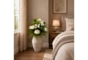 UNUS HOME Kunstpflanze mit Vase Blumengesteck Weiß/Grün Bild 5