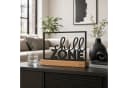 UNUS HOME Deko Aufsteller Chill Zone Metall Bambus Schwarz Bild 3