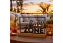 UNUS HOME Deko Aufsteller Chill Zone Metall Bambus Schwarz Bild 5
