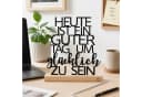 UNUS HOME Deko Aufsteller Metall Holz Sockel Inspirierender Schriftzug Bild 4