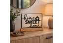 UNUS HOME Deko Aufsteller Home Sweet Home Metall Holz Bild 1