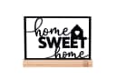UNUS HOME Deko Aufsteller Home Sweet Home Metall Holz Bild 2