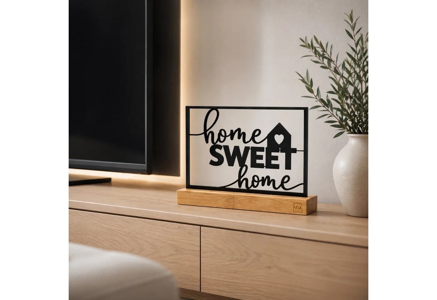 UNUS HOME Deko Aufsteller Home Sweet Home Metall Holz - Bild 5
