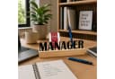UNUS HOME Schreibtisch Organizer Bambus MANAGER Dekofigur Bild 3