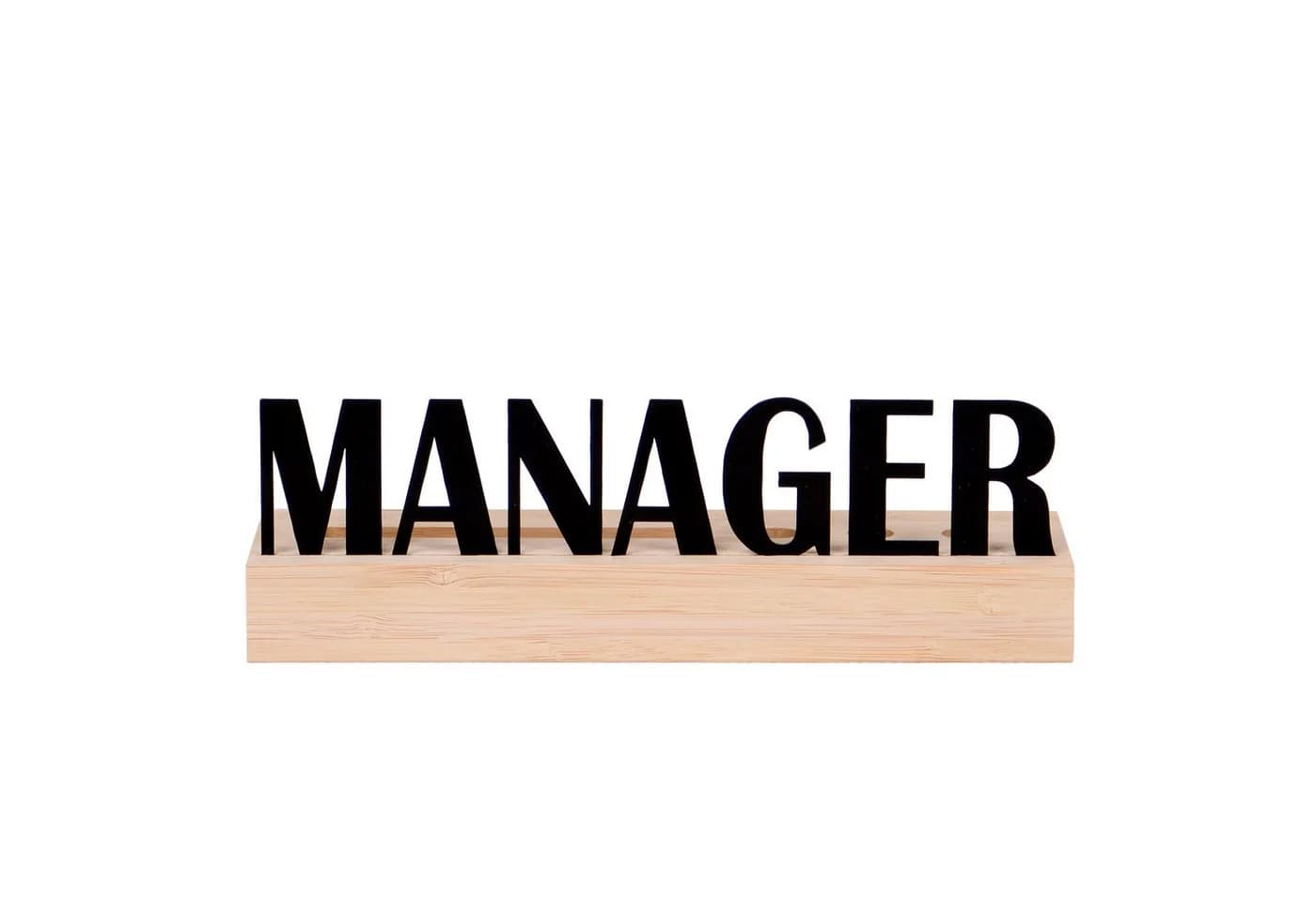UNUS HOME Schreibtisch Organizer Bambus MANAGER Dekofigur - Bild 5