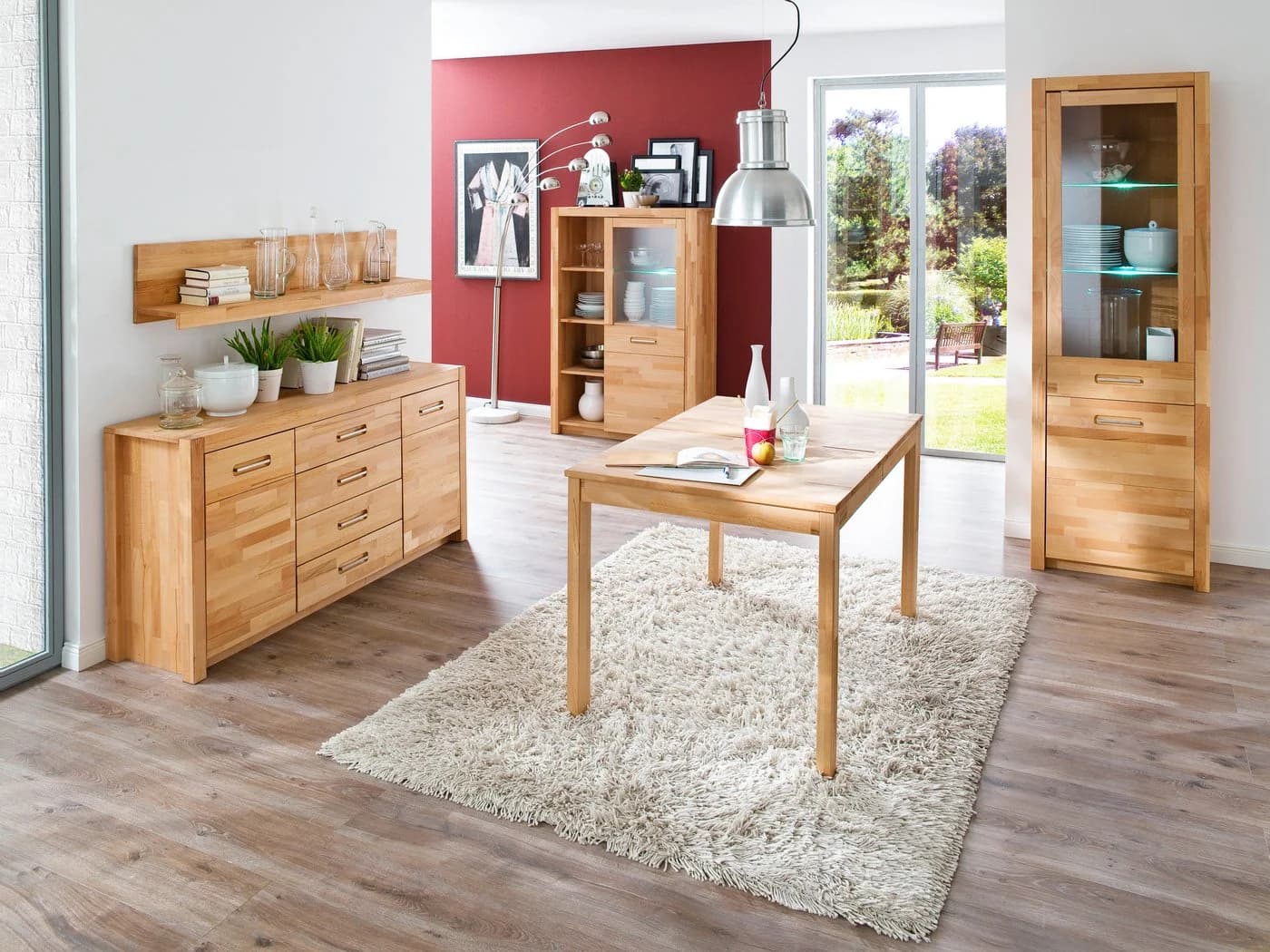 MCA Living Wandboard Fenja Massivholz Kernbuche Wandregal - Bild 5