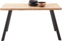 MCA LIVING Esstisch Zeballos Massivholz Zerreiche Schwarz Beige Bild 2