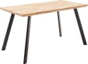 MCA LIVING Esstisch Zeballos Massivholz Zerreiche Schwarz Beige Bild 4