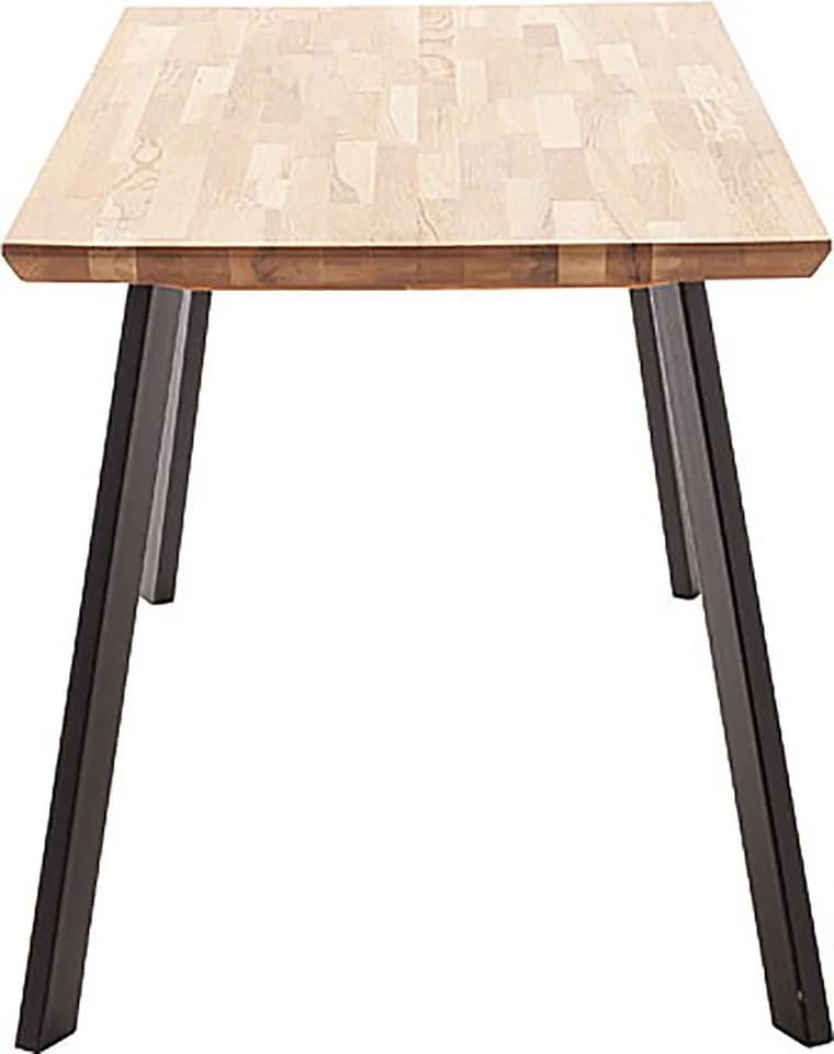 MCA LIVING Esstisch Zeballos Massivholz Zerreiche Schwarz Beige - Bild 5