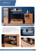 MCA LIVING Stauraumvitrine Wildeiche mit Glastüren Bild 3