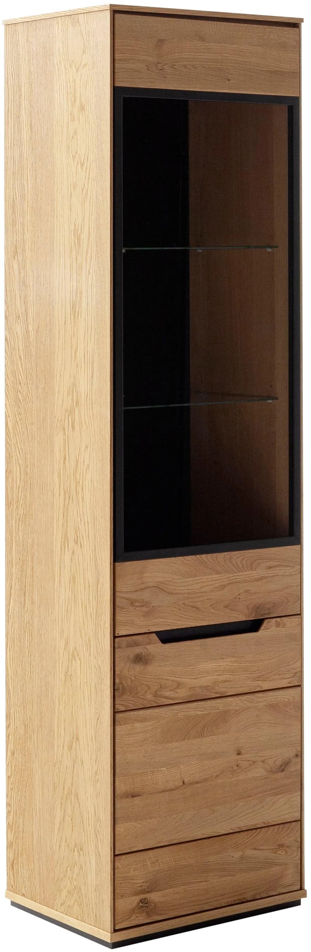 MCA LIVING Araya Vitrine Braun Eichenfarben Modern