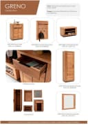 MCA LIVING Garderobenschrank Greno Eichenfarben Massivholz Bild 3