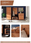 MCA LIVING Garderobenschrank Greno Eichenfarben Massivholz Bild 4