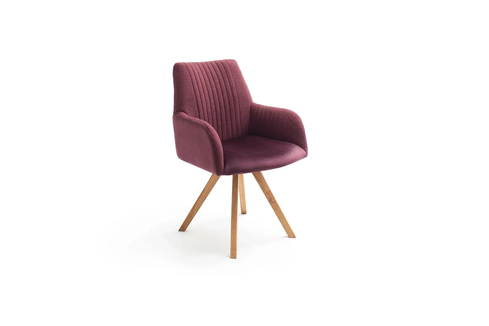 Armlehnenstuhl Harper Merida Bordeaux Wildeiche