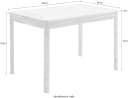 MCA LIVING Esstisch Oskar Wildeiche Massivholz 120cm Bild 5
