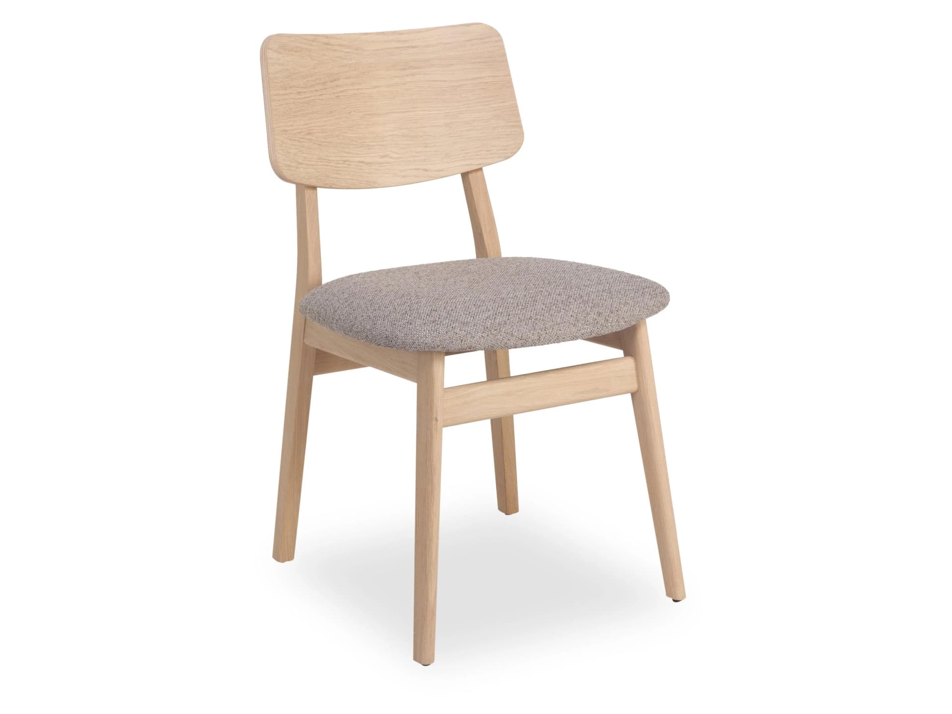 Polsterstuhl FAKTA MOLTEDO Holz Eiche Bianco