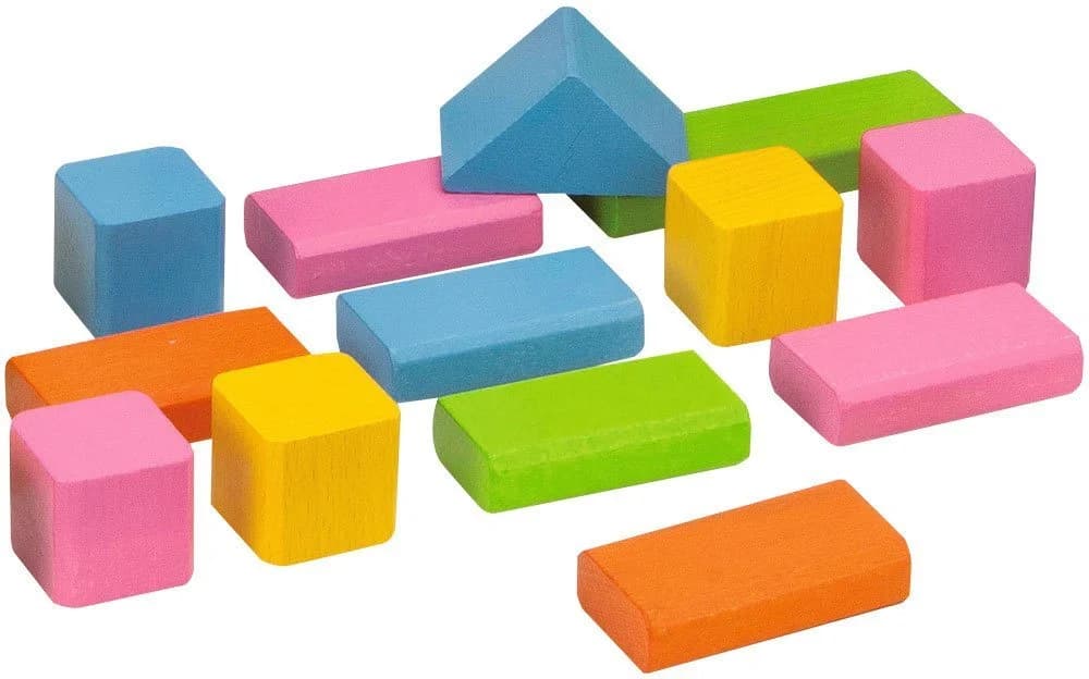 Eichhorn Bunte Holzbausteine Spielbauklötze 75-tlg. Made in Germany