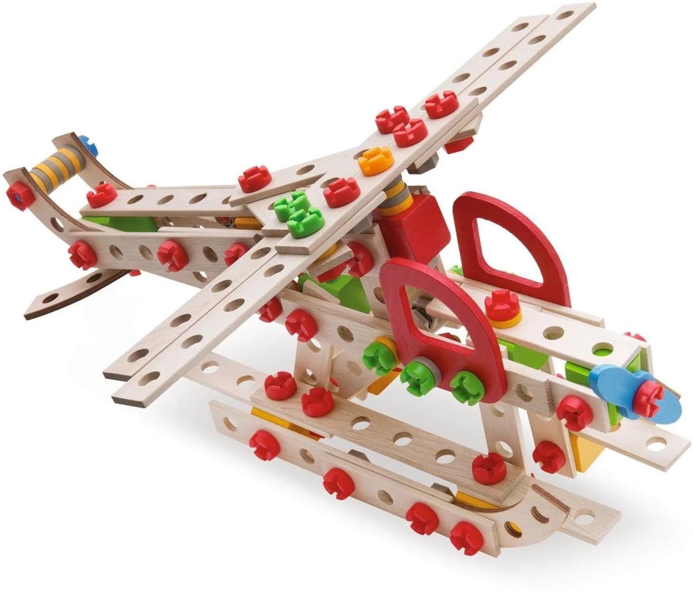 Eichhorn Constructor Hubschrauber 225-tlg. Bunt Holzspielzeug Made in Germany - Bild 2