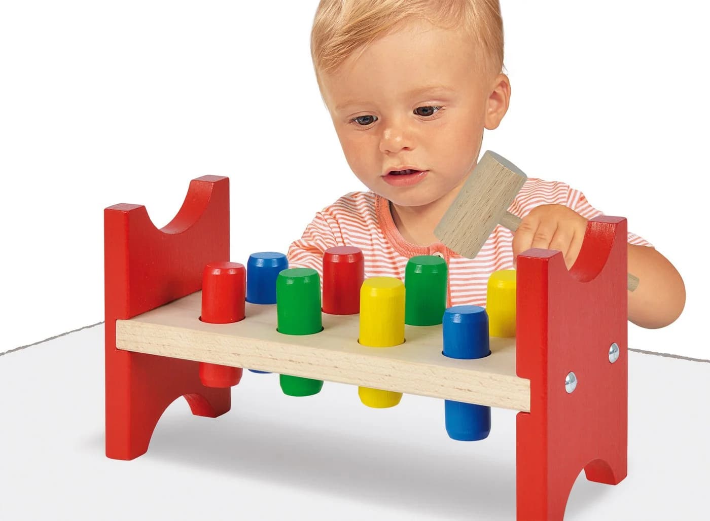 Simba Dickie Klopfbank Eichhorn 10-teilig Buchenholz