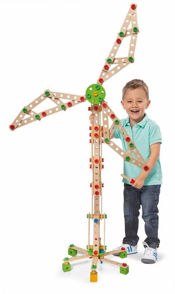 Eichhorn Constructor Windrad 300tlg. Konstruktionsspielsteine Bunt - Bild 2