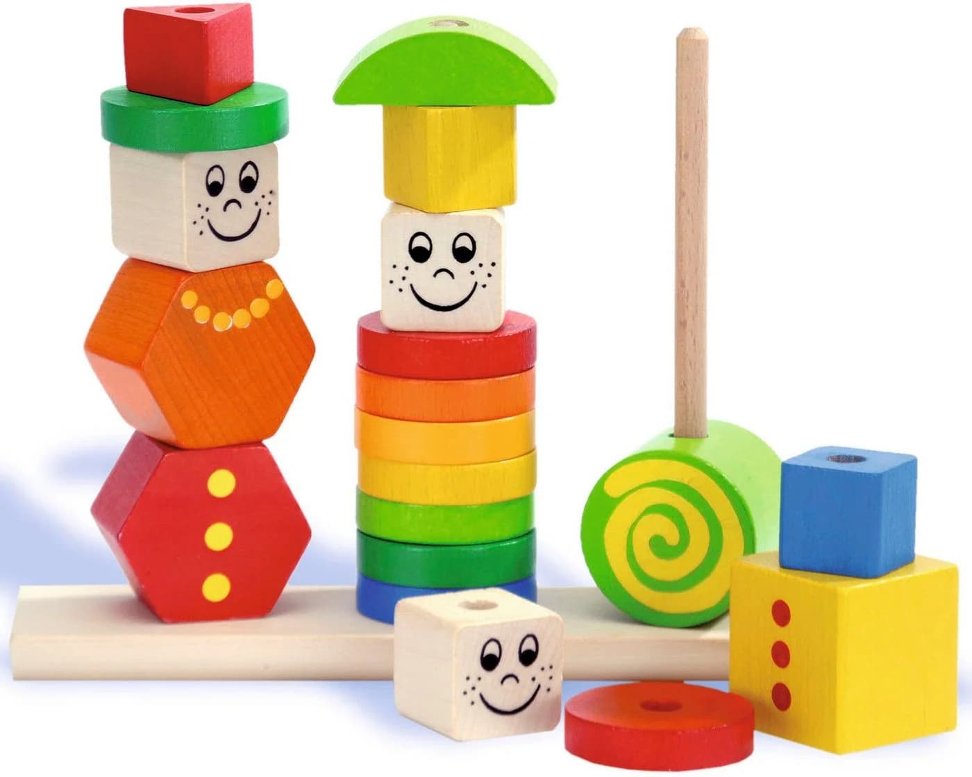 Eichhorn Steckpuzzle Figuren-Steckpuzzle 21 Teile Bunt Made in Germany - Bild 2