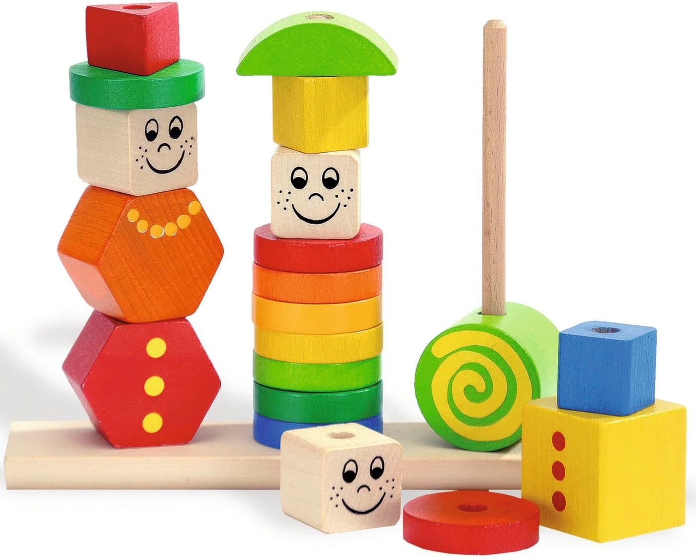 Eichhorn Steckpuzzle Figuren-Steckpuzzle 21 Teile Bunt Made in Germany - Bild 4