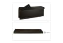relaxdays Faltbare Sitzbank aus Kunstleder braun mit Stauraum Bild 5