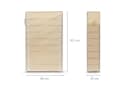 relaxdays Schuhschrank VALENTIN hoch Beige 9 Ablagen Bild 5