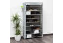 relaxdays Schuhschrank VALENTIN hoch Anthrazit 45 Paar Bild 1