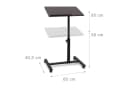 relaxdays Laptoptisch höhenverstellbar Holz schwarz Bild 5