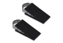 relaxdays Türstopper 2er Set Türkeil Gummi Schwarz/Silber Bild 2