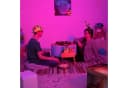 relaxdays Spiel Roulette Trinkspiel Rot/Schwarz Gold Bild 1