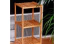 RELAXDAYS Bambus Badregal mit 3 Ablageflächen Braun Bild 1