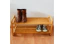 relaxdays Schuhregal Bambus 6 Paar Natur Bild 1