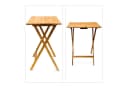 relaxdays Klapptisch Beistelltisch Bambus Klappbar Braun Bild 3