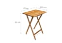 relaxdays Klapptisch Beistelltisch Bambus Klappbar Braun Bild 4
