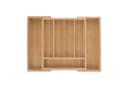 relaxdays Besteckkasten Bambus ausziehbar Natur Bild 2