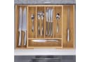 relaxdays Besteckkasten Bambus ausziehbar Natur Bild 4