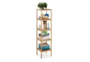 relaxdays Badregal Bambus 5 Ablagen Freistehend Hellbraun Bild 2
